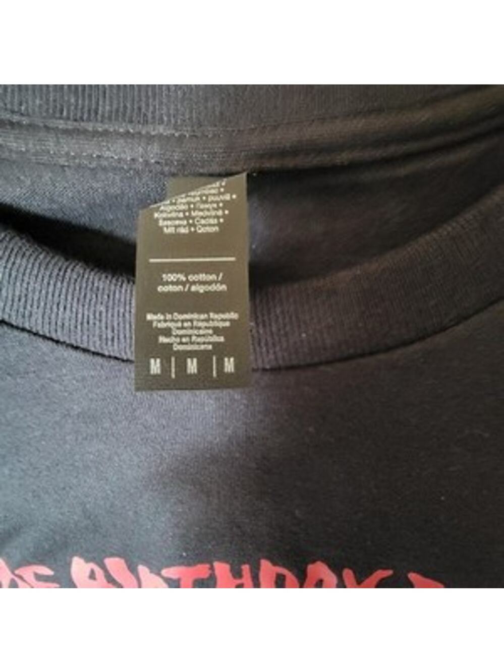 birthday party  band t shirt  medium black